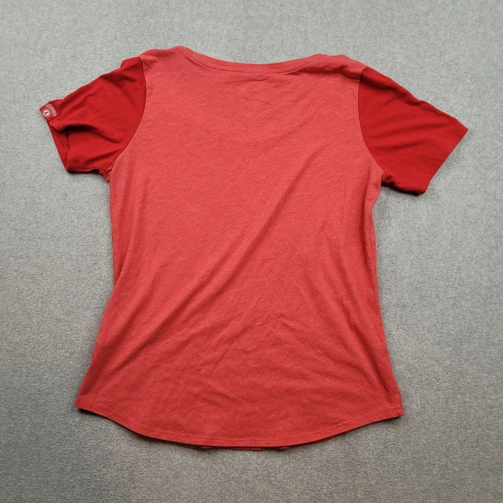 Nike MLB Los‎ Angeles Angels T-Shirt Womens Medium Red Short Sleeve Scoop Neck
